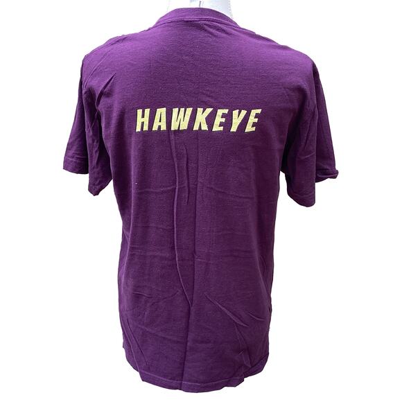 Marvel HAWKEYE American Apparel Graphic T-Shirt Dark Purple Men's/Unisex Medium - Picture 8 of 8